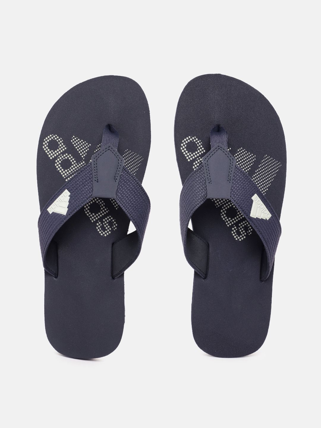 ADIDAS Men Brand Logo Printed Zenith Thong Flip-Flops-image-12