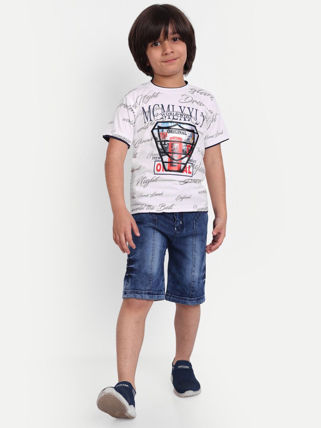 BAESD Boys Printed Pure Cotton T-shirt with Shorts-picture-15