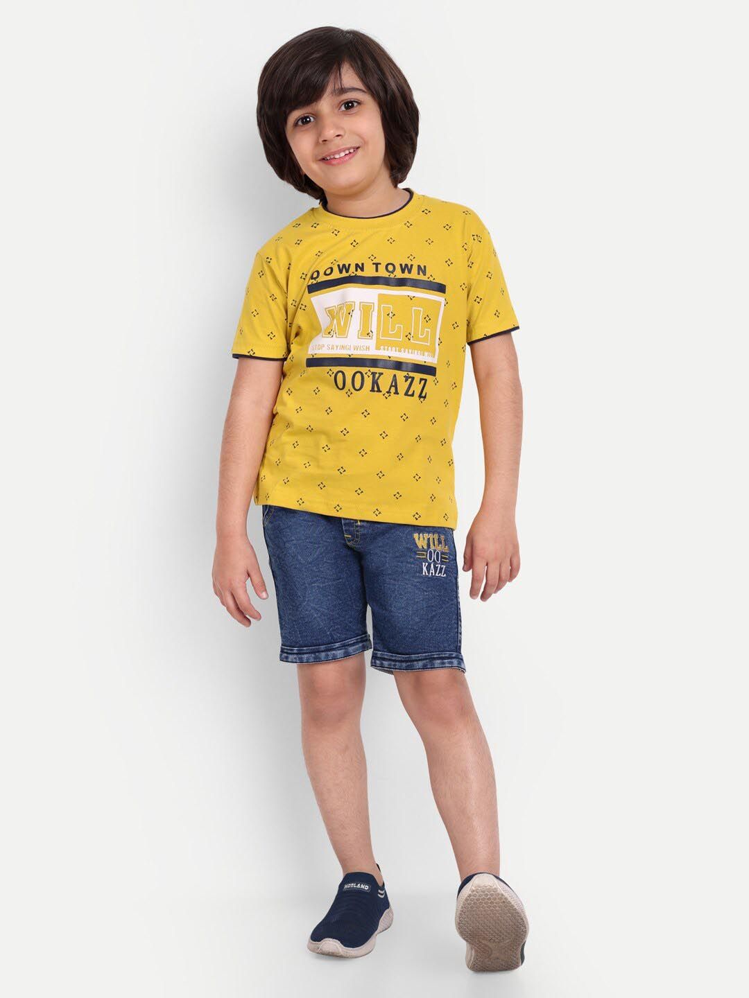 BAESD Boys Printed Pure Cotton T-shirt With Shorts-picture-16