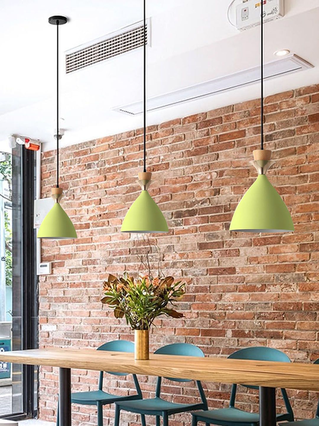 Homesake Green Metal Contemporary Ceiling Lamp-image-32