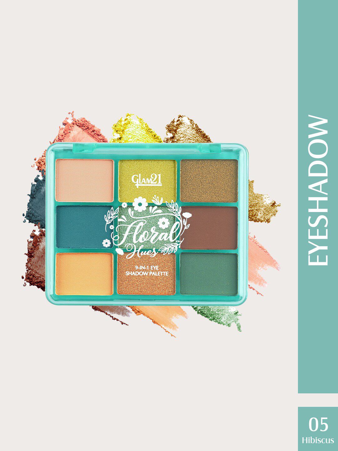 GLAM21 Floral Hues Eyeshadow Palette - 7.2g - Hibiscus 05-picture-18
