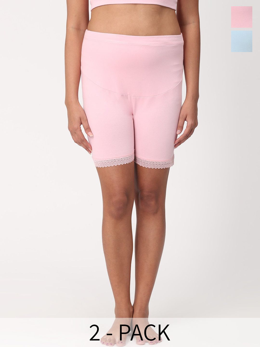 The Mom Store Pack Of 2 High Rise Maternity Boy Shorts Briefs-picture-30