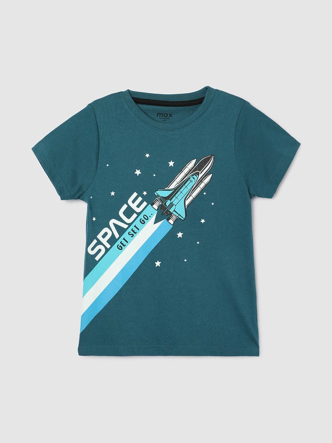 max Boys Graphic Printed Regular Fit Pure Cotton T-shirt-picture-24