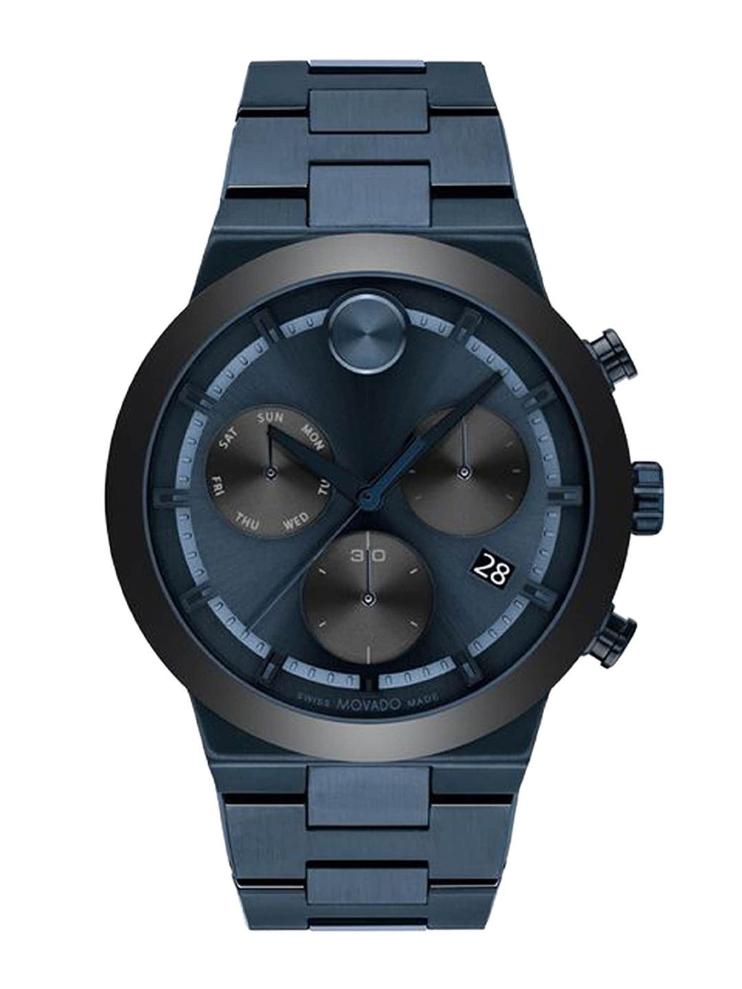 MOVADO Men Stainless Steel Bracelet Style Straps Analogue Chronograph Watch 3600859-picture-19