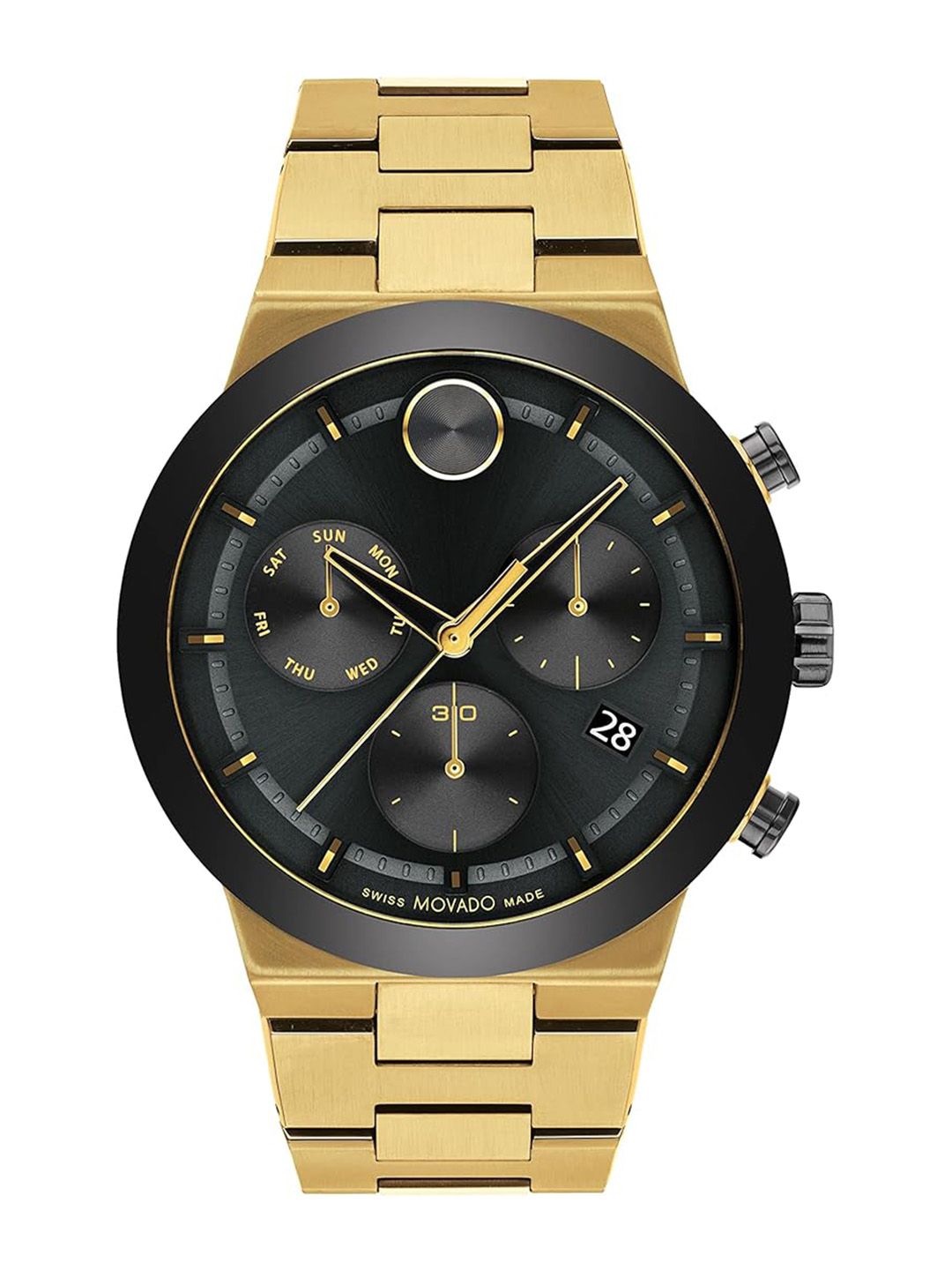 MOVADO Men Bold Stainless Steel Bracelet Style Straps Chronograph Watch- 3600858-picture-54