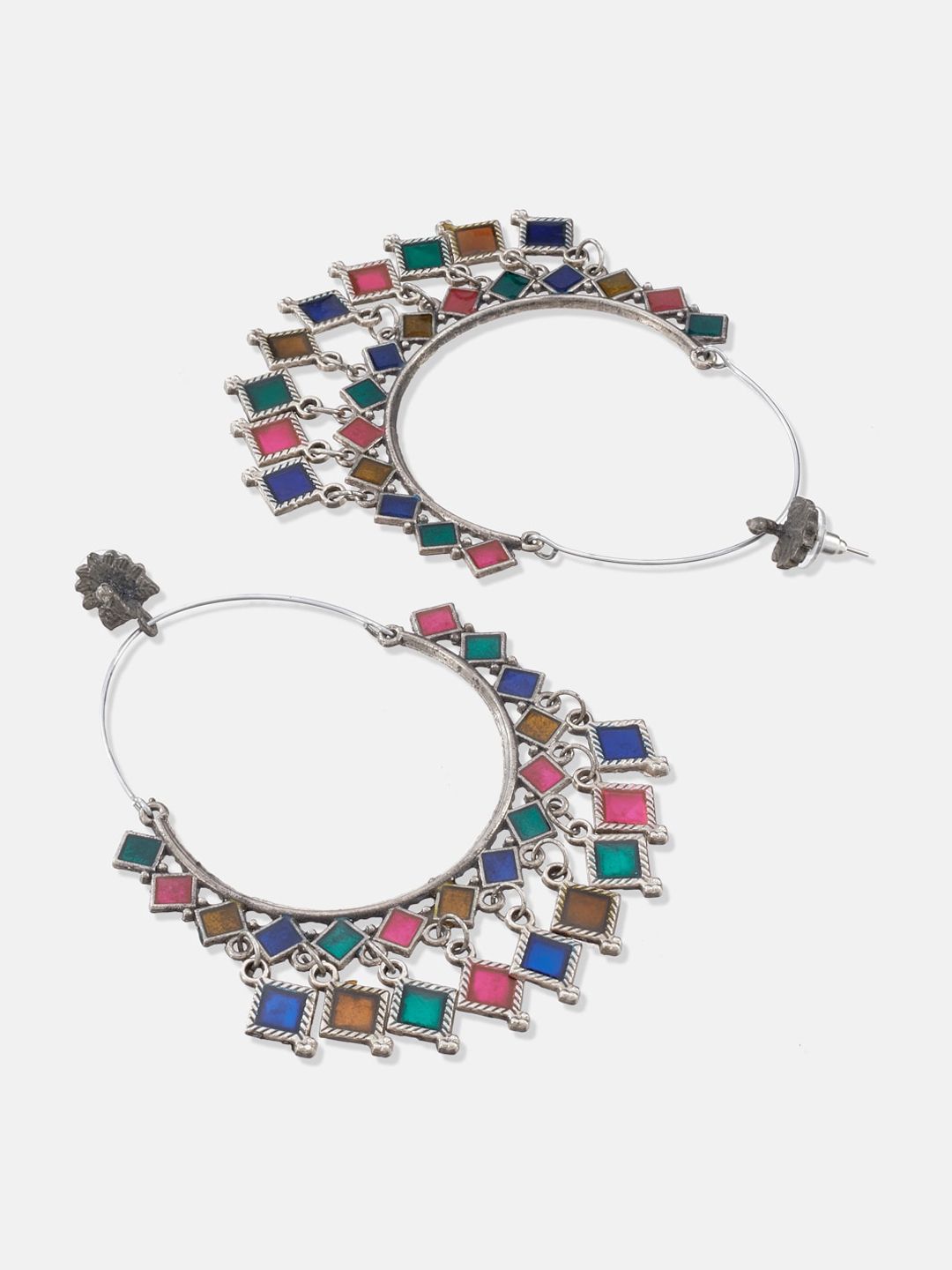 ATIBELLE Silver-Plated Drop Earrings