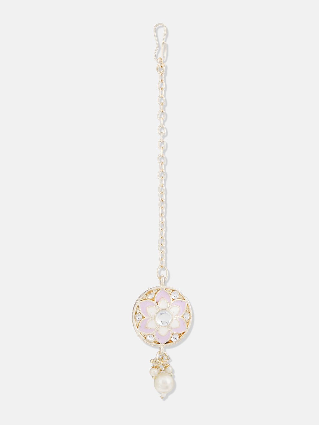 ATIBELLE Gold Plated Kundan Studded Jewellery Set