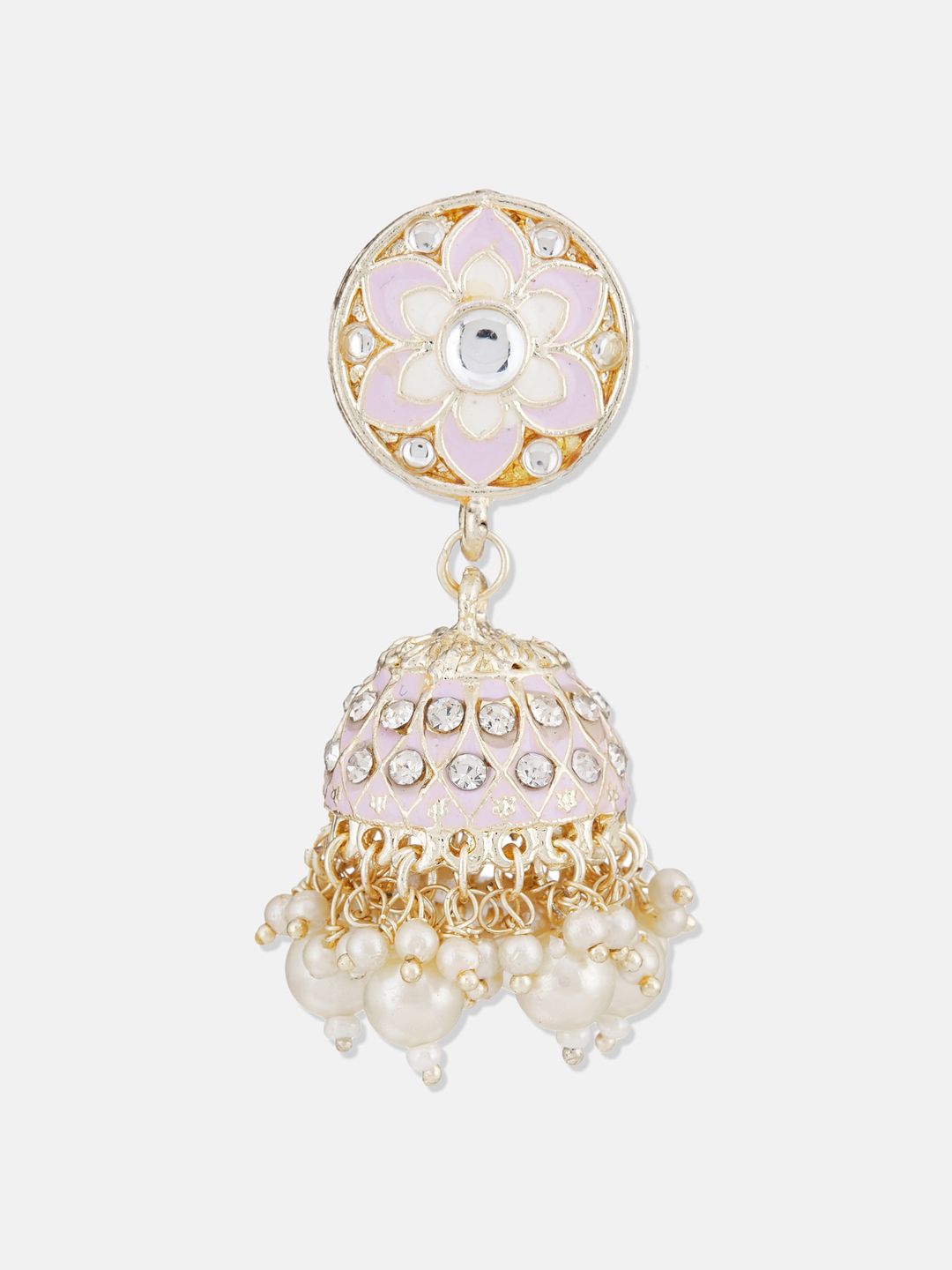 ATIBELLE Gold Plated Kundan Studded Jewellery Set