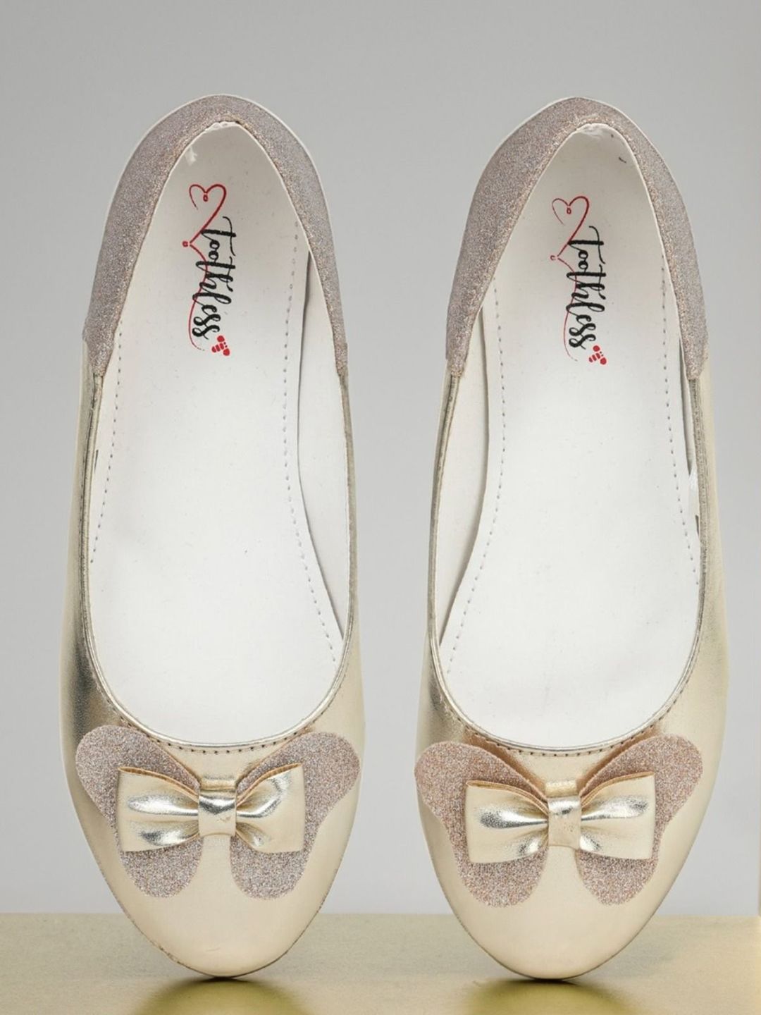 toothless Girls Bows Detail Ballerinas Flats