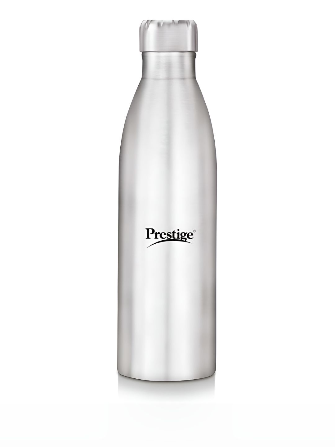 Prestige Silver-Toned Single Stainless Steel Solid Single Wall Vacuum Water Bottle 1L