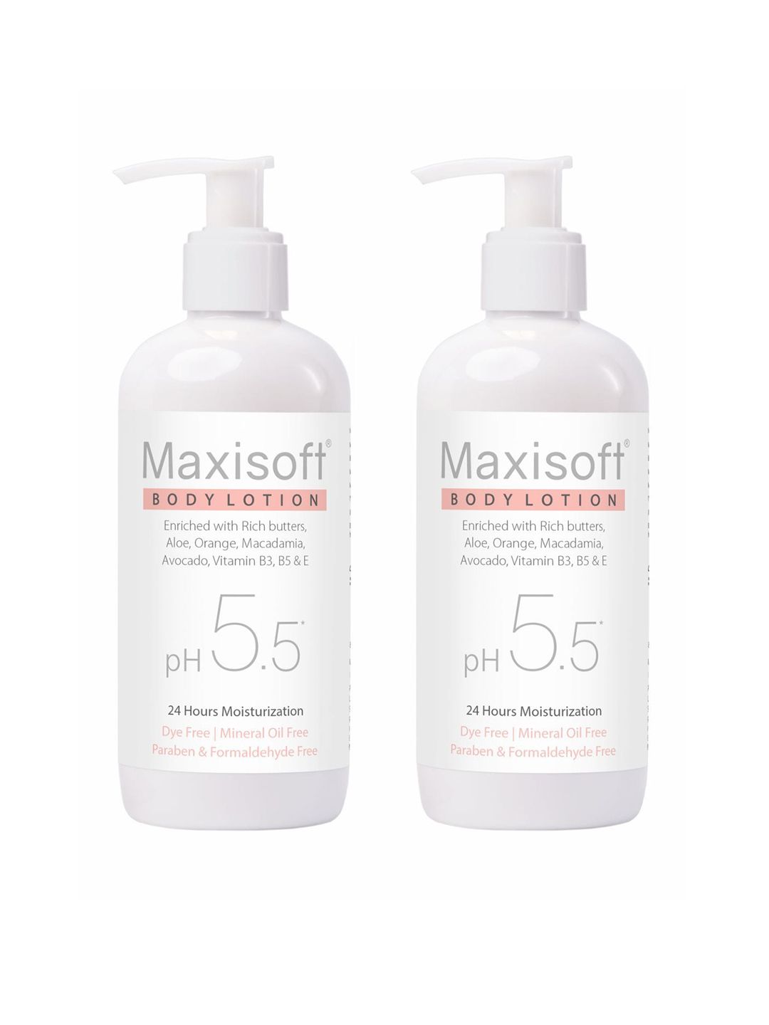 Maxisoft Set Of 2 pH 5.5 Body Lotion With Aloe Avocado Jojoba Oil - 300ml Each-image-25