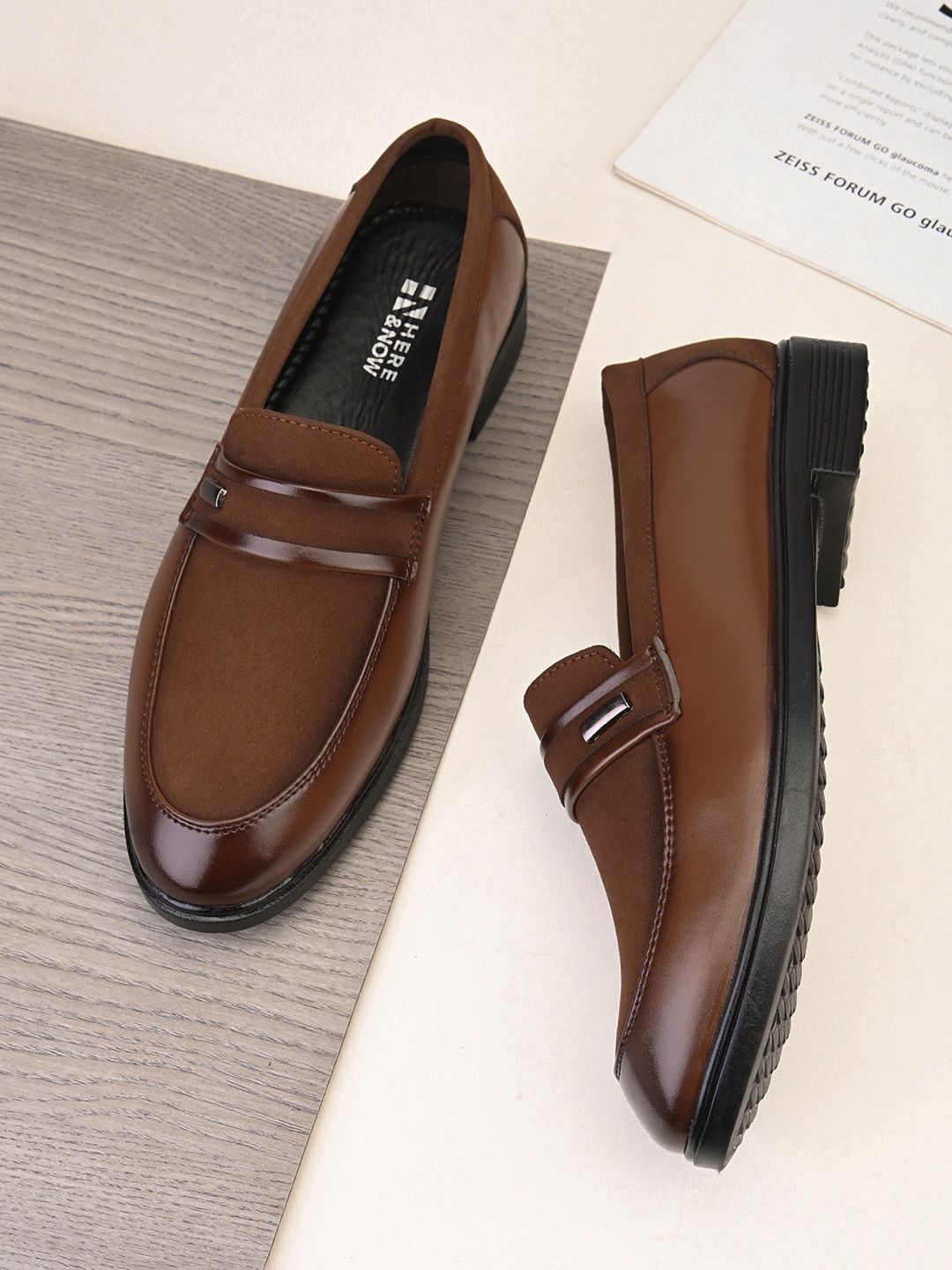 HERE&NOW Men Round Toe Slip-On Loafers-picture-57