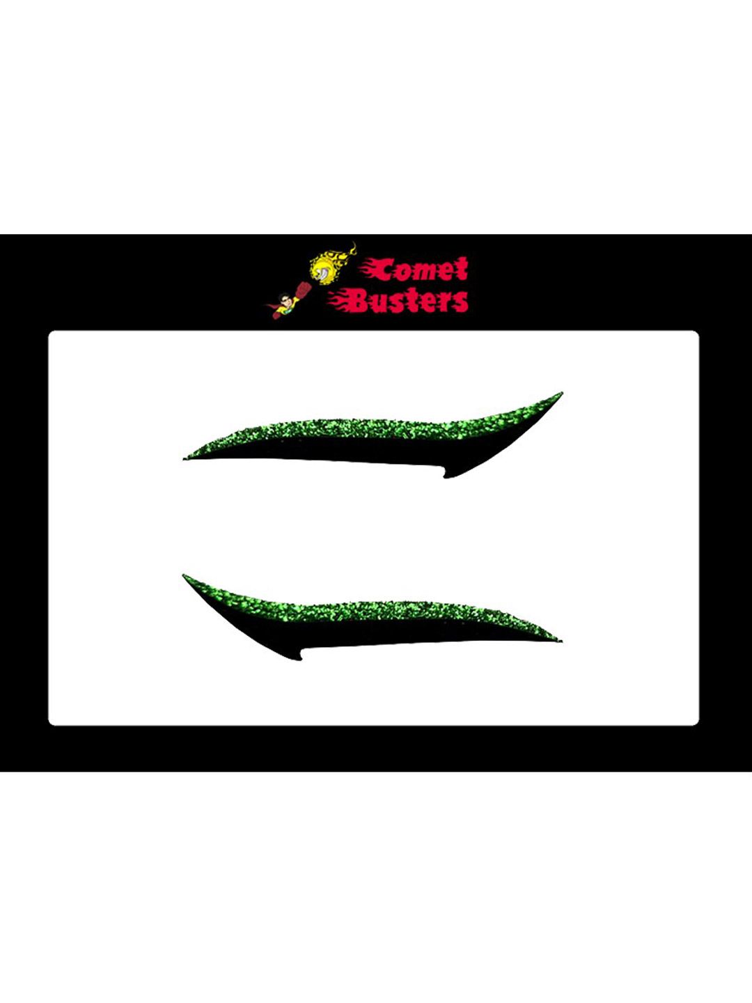 Comet Busters Glitter Eyeliner Stickers - Green & Black-picture-32