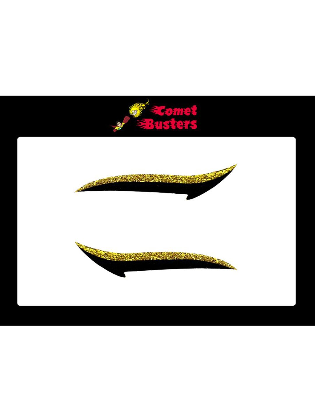 Comet Busters Glitter Eyeliner Stickers - Gold & Black-picture-20