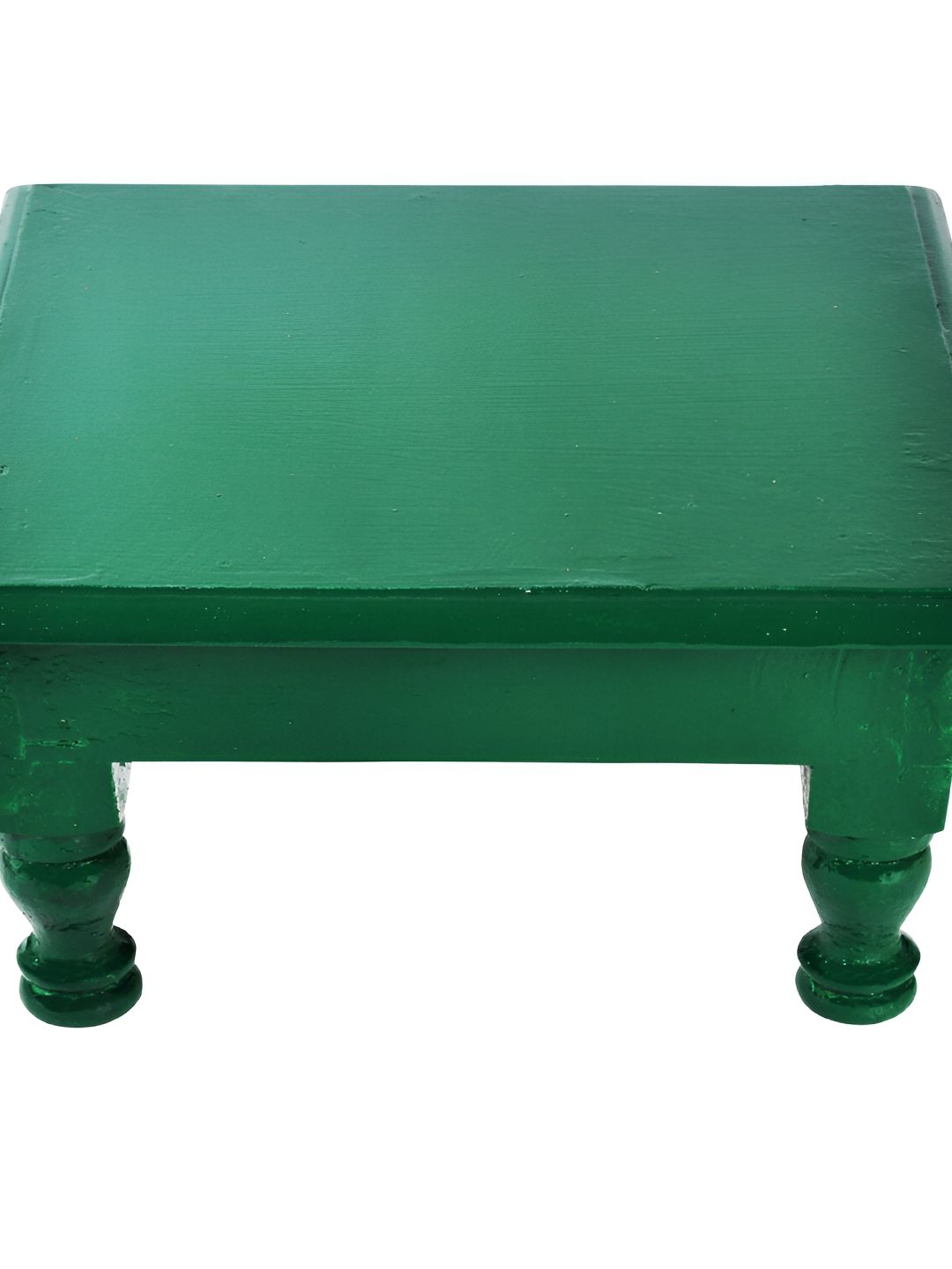 Lal Haveli Green Wooden Pooja Chowkie-picture-33