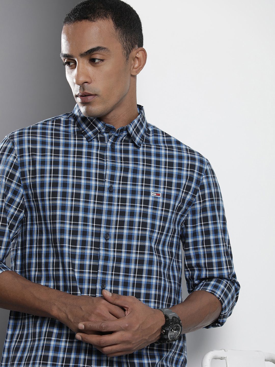 Tommy Hilfiger Checked Pure Cotton Casual Shirt-picture-19