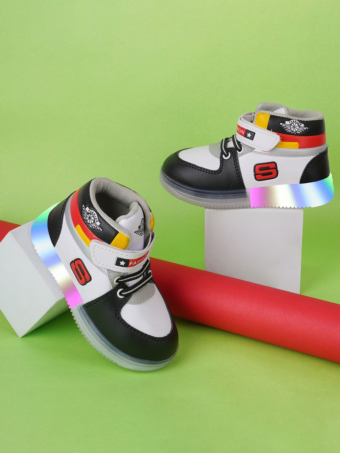 BAESD Kids Colourblocked Lightweight Lighting Sneakers-picture-11