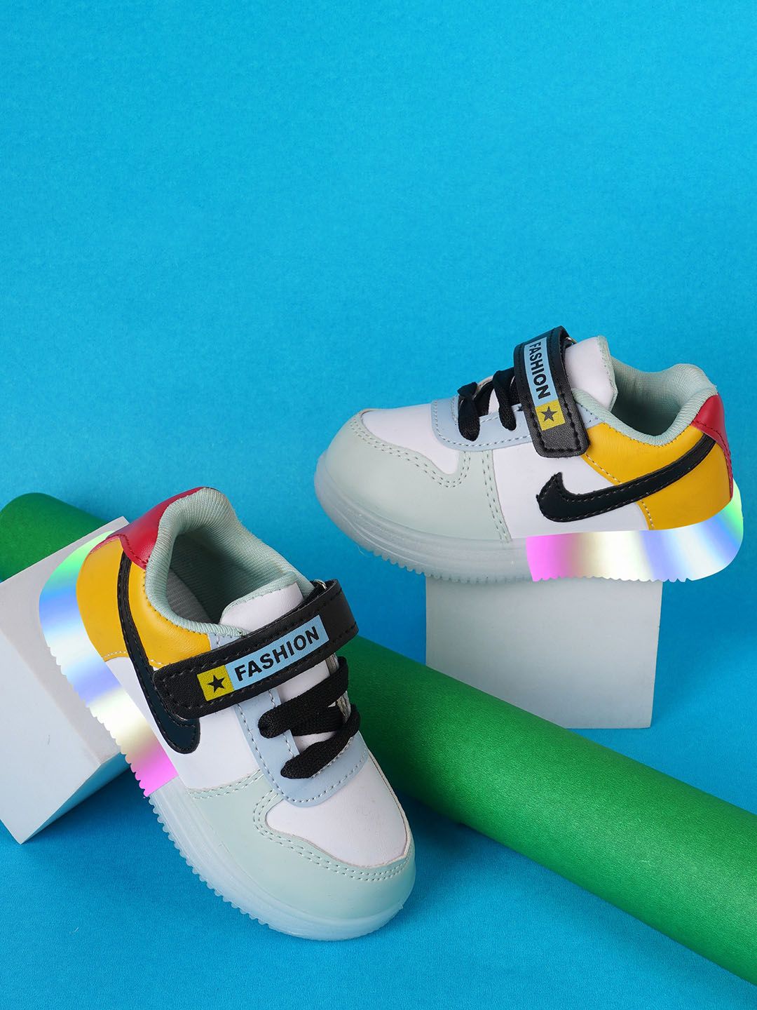 BAESD Kids Colourblocked Lightweight Lighting Sneakers-picture-22