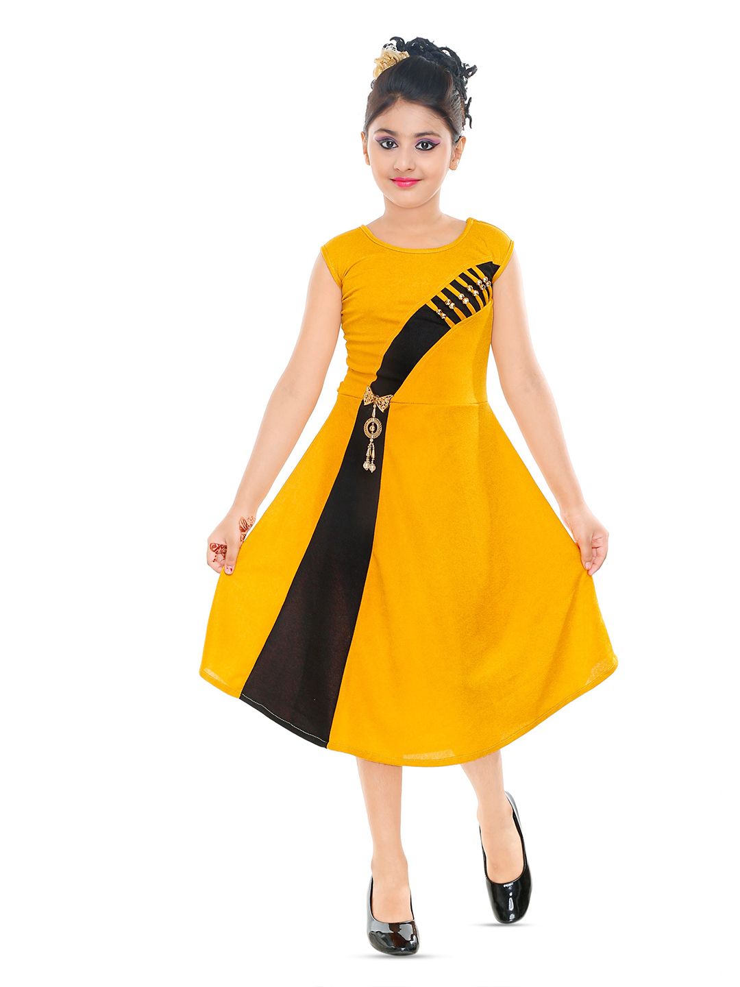 BAESD Girls Sleeveless  A-Line Dress-picture-33