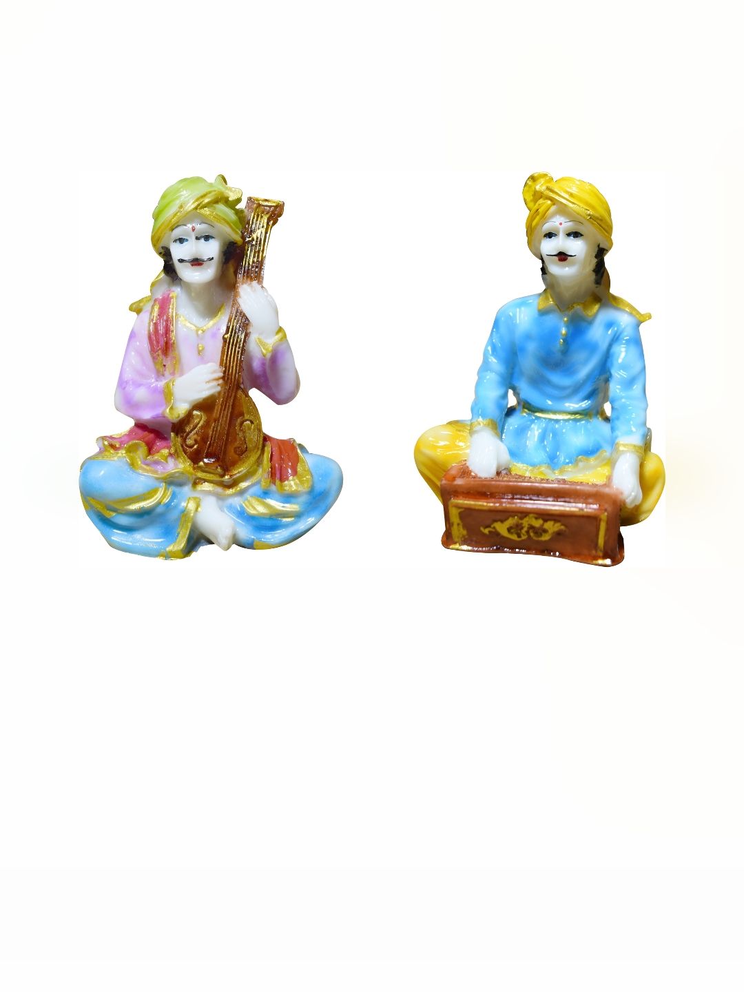 GW CREATIONS White & Blue 2 Pieces Figurine Showpieces-picture-24