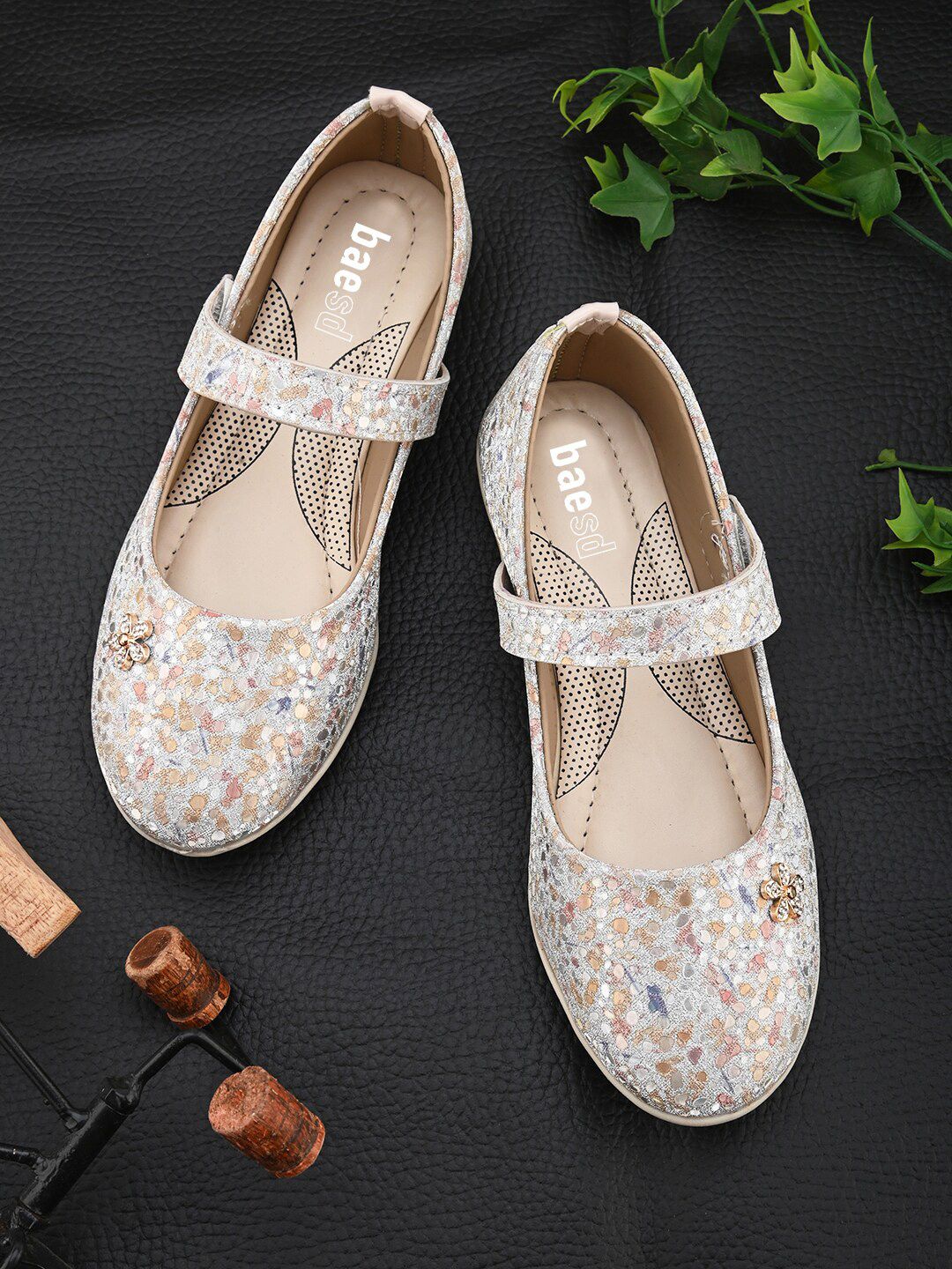 BAESD Girls Embellished Round Toe Ballerinas-picture-17
