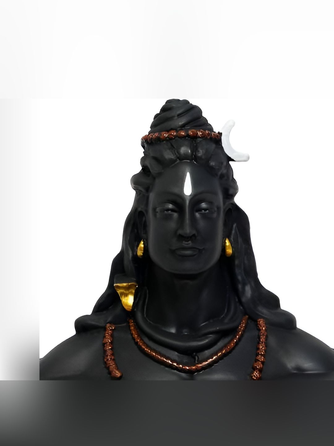 Navyaksh Black & Gold-Tone Religious Idol Adiyogi Bhagwan Shiv Ji Showpiece-picture-31