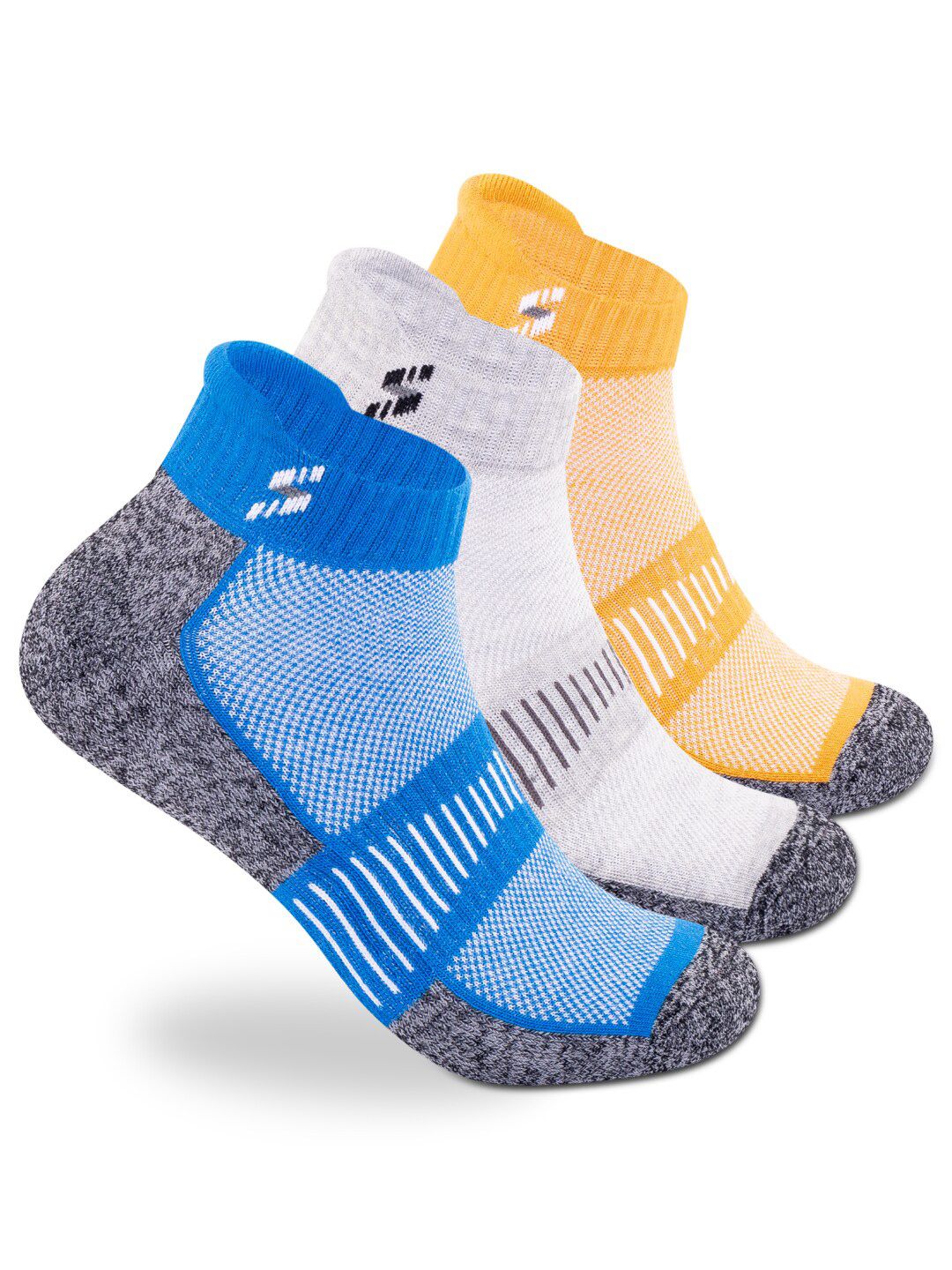 Supersox Men Pack Of 3 Patterned Cotton Ankle length Socks-picture-15