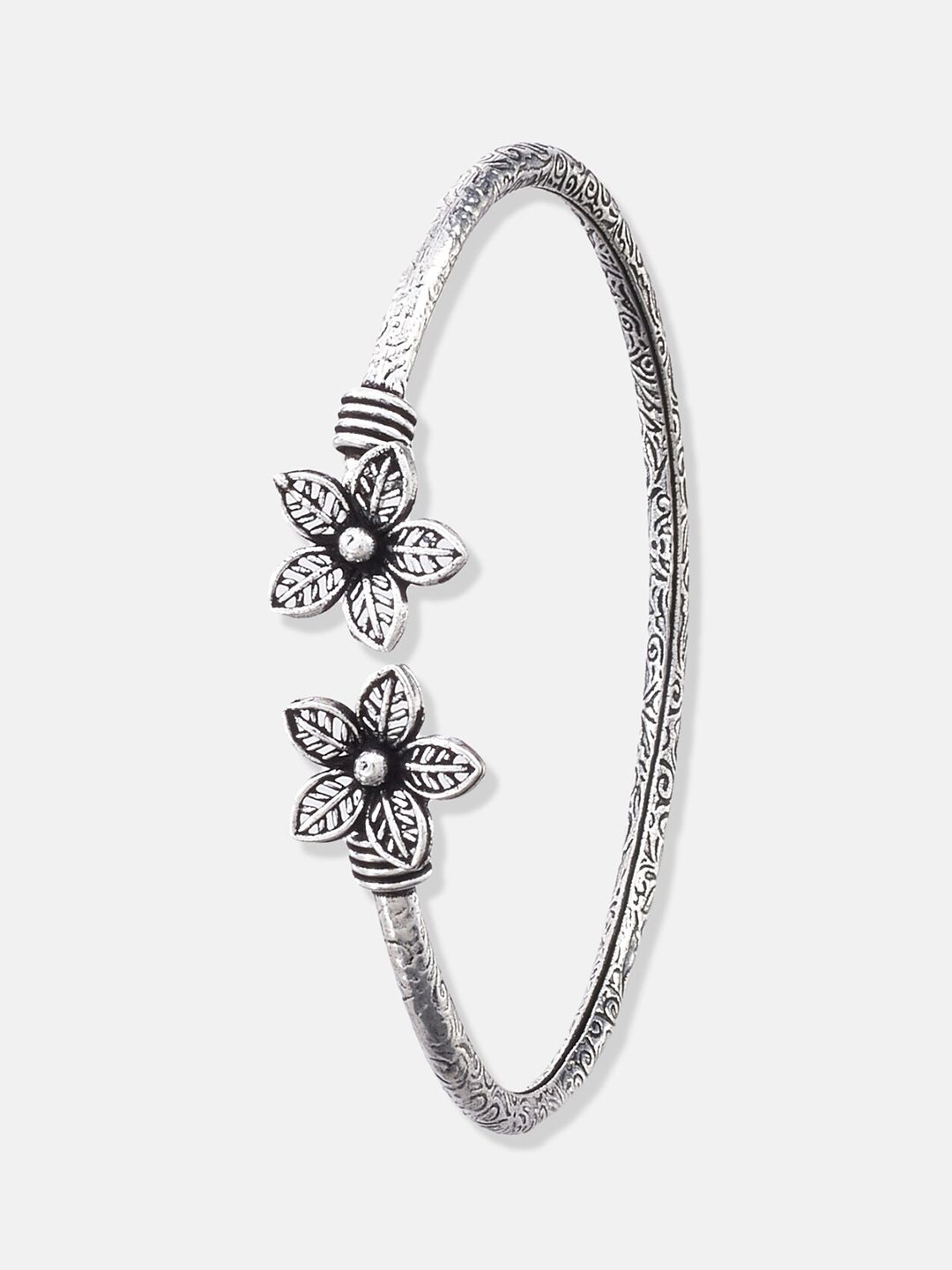 ATIBELLE Silver-Plated German Silver Cuff Bracelet