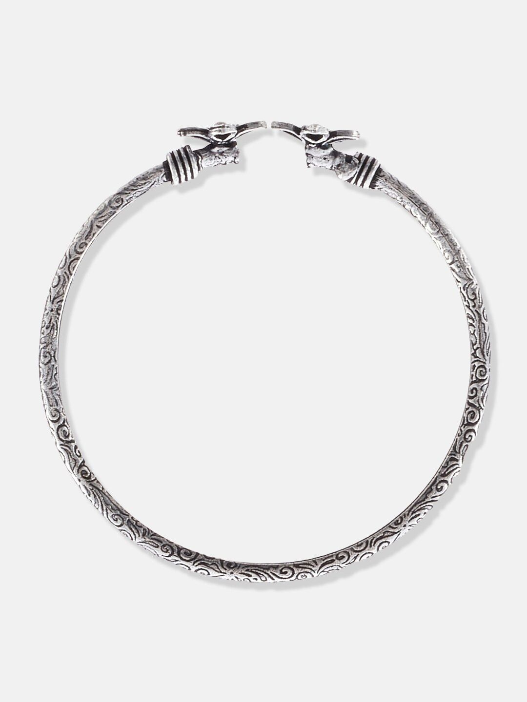 ATIBELLE Silver-Plated German Silver Cuff Bracelet
