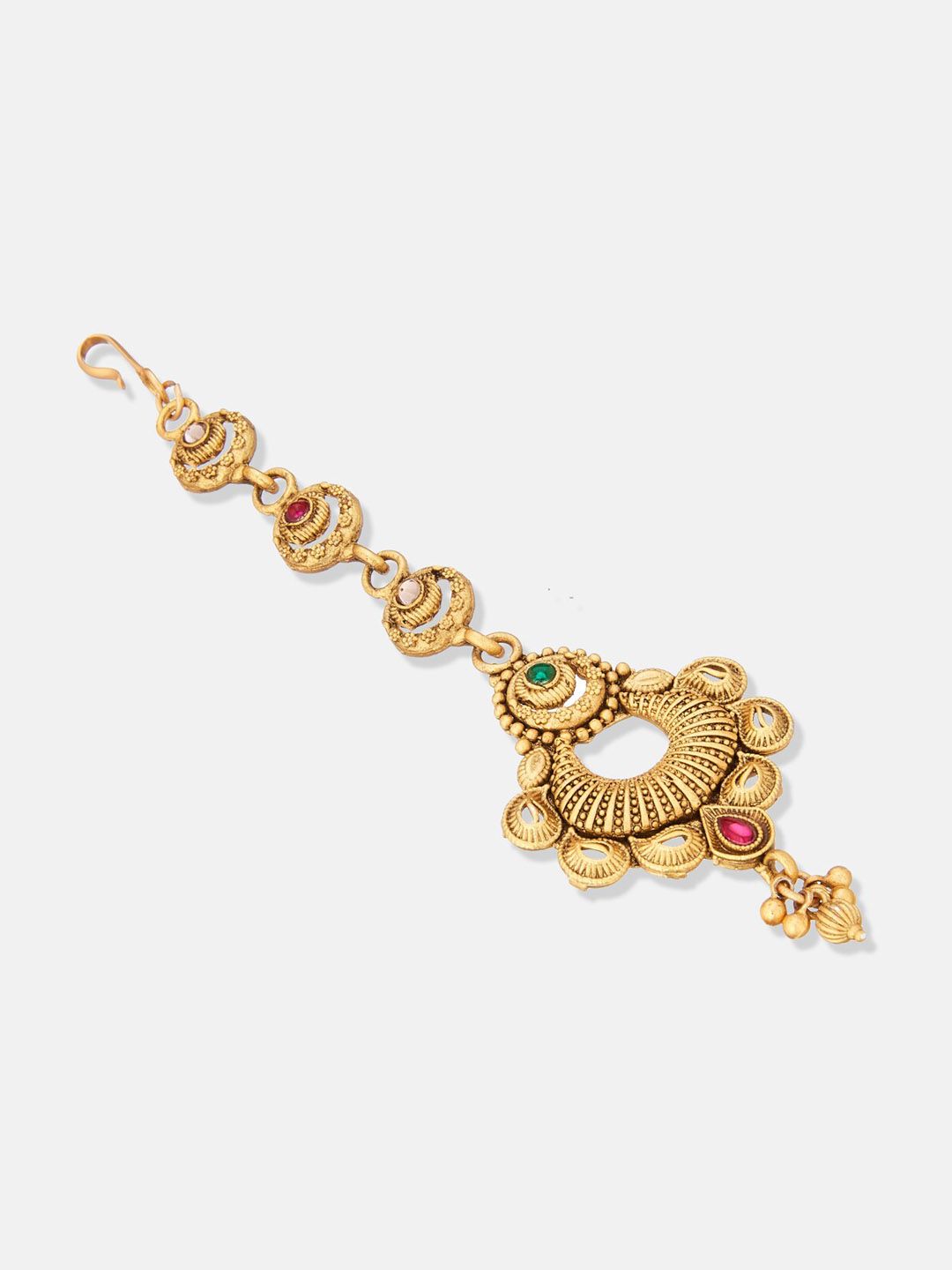 ATIBELLE Gold Plated Kundan Kundan Studded Jewellery Set