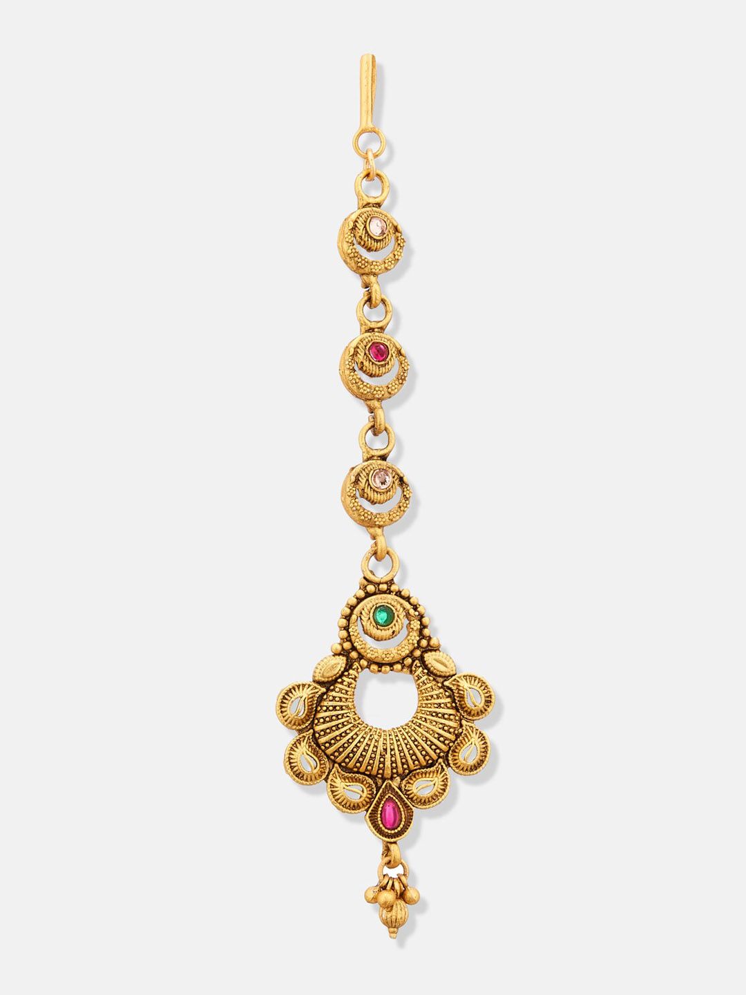 ATIBELLE Gold Plated Kundan Kundan Studded Jewellery Set
