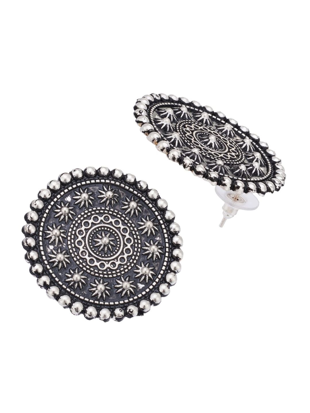 ATIBELLE German Silver Silver Plating Ethnic Earrings