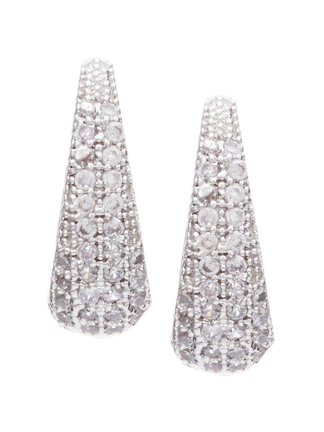 ATIBELLE Silver Plated Hoop Earrings