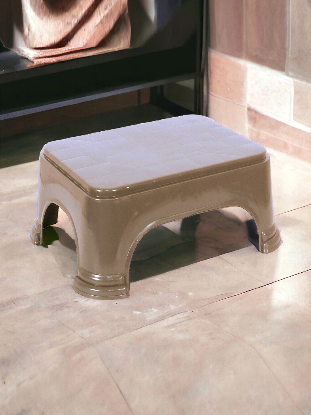 Kuber Industries 3 Pieces Checked Classic Glossy Step Stool-image-41