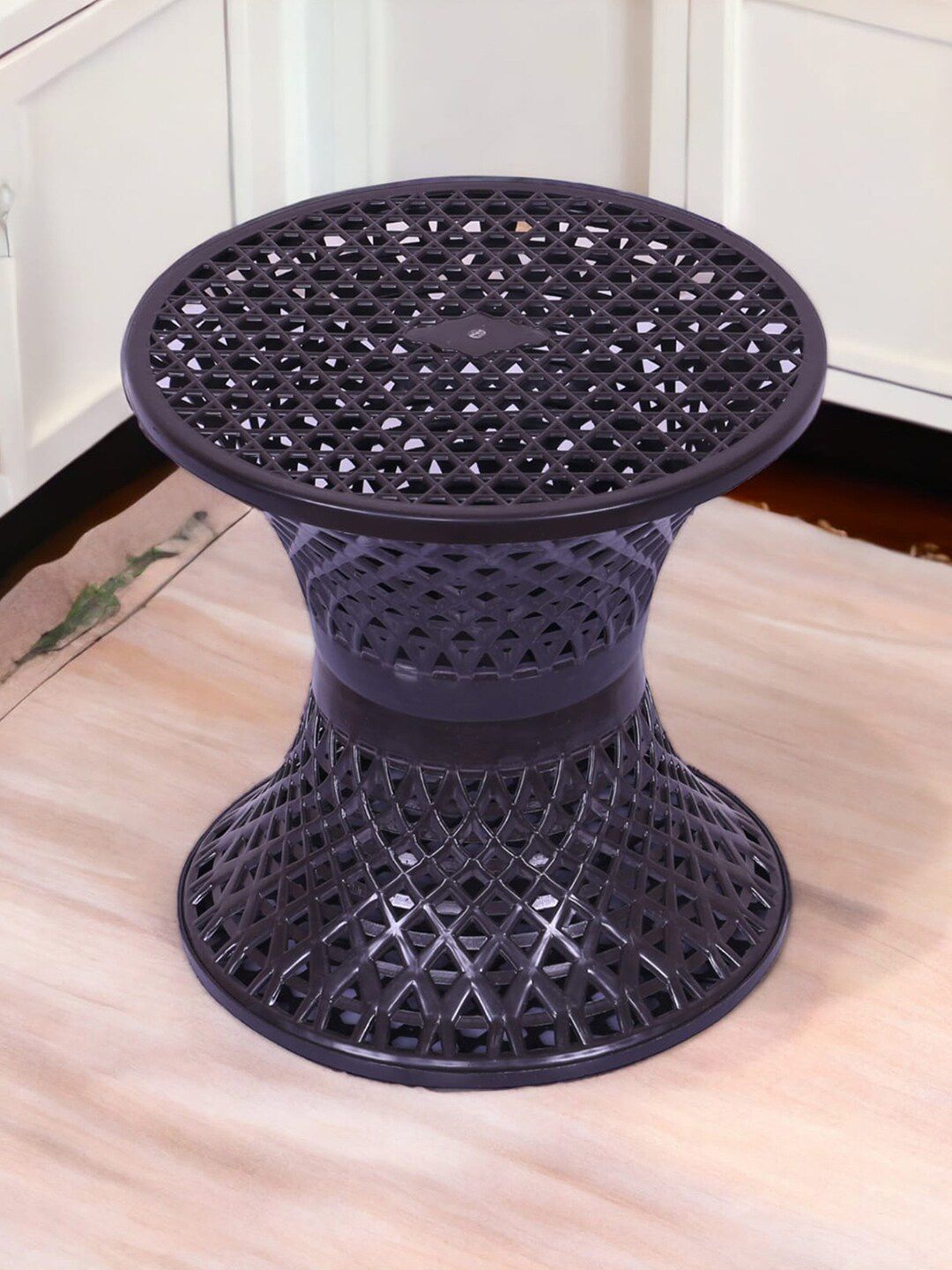 Kuber Industries 2-pcs Black & Yellow Seating Damroo Stool for Balcony-picture-48