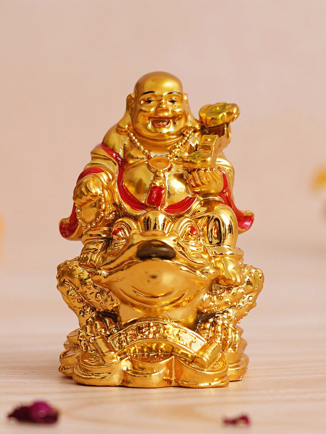 eCraftIndia Gold Toned Buddha Idol Showpiece-picture-41