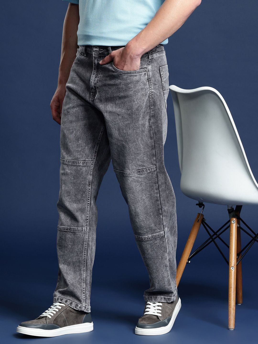 Mast & Harbour Men Straight Fit Stretchable Jeans-picture-22