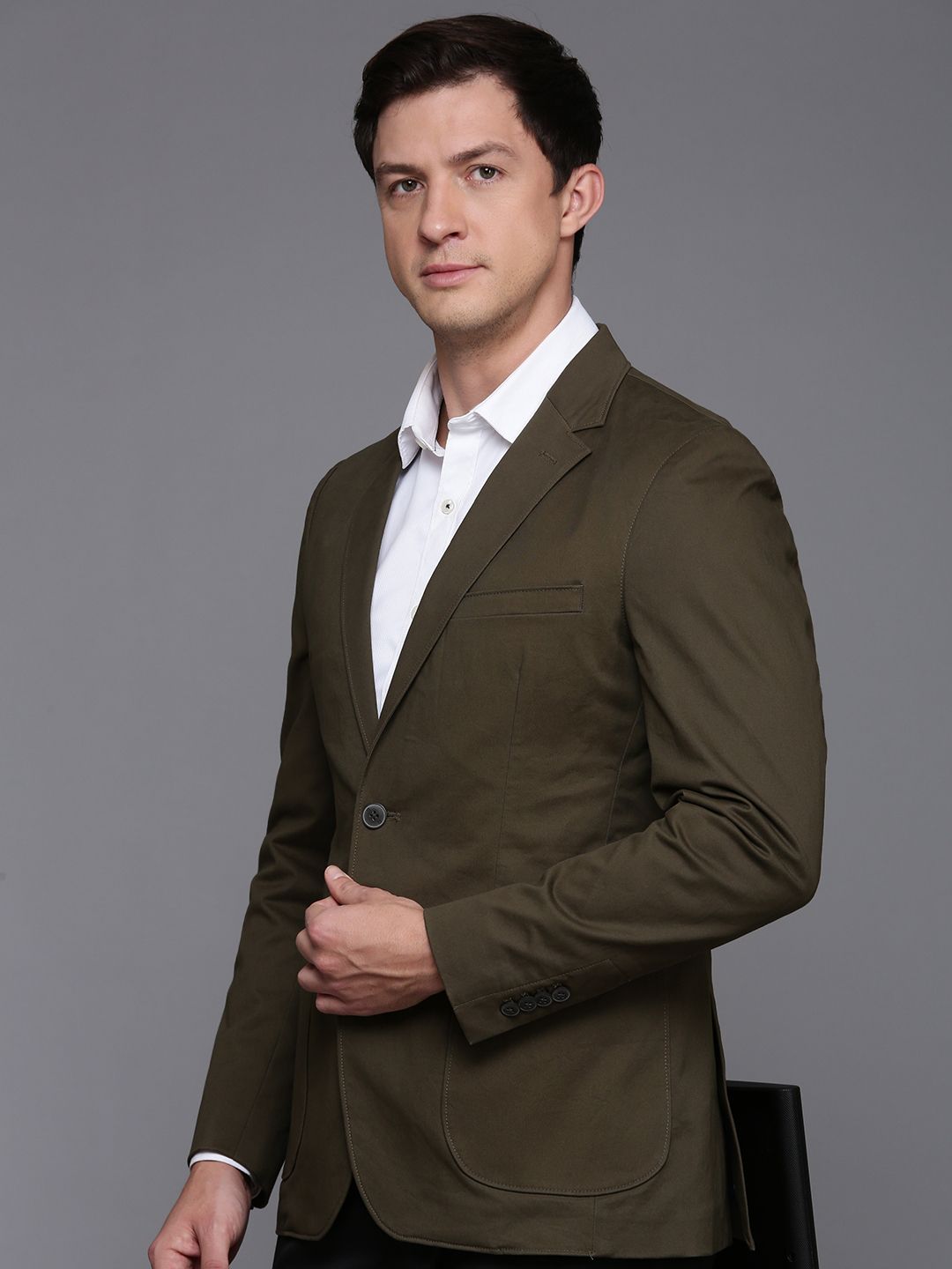 Raymond Slim Fit Notched Lapel Collar Single-Breasted Blazer-picture-13