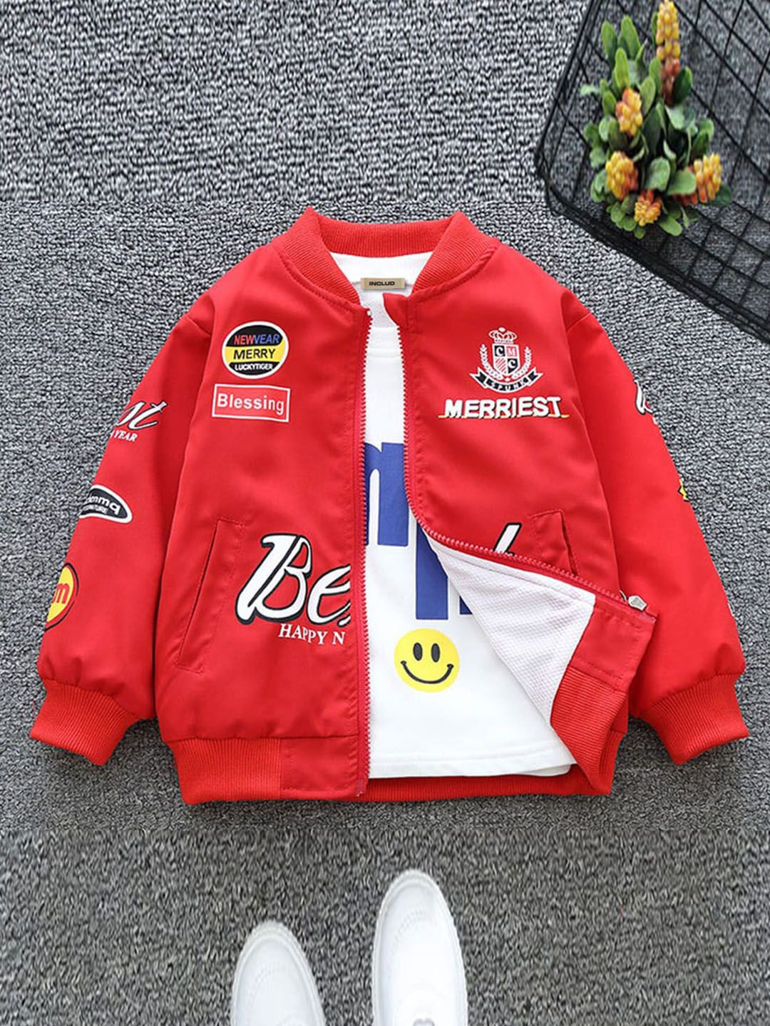 INCLUD Boys Typography Printed Lightweight Varsity Jacket-picture-24