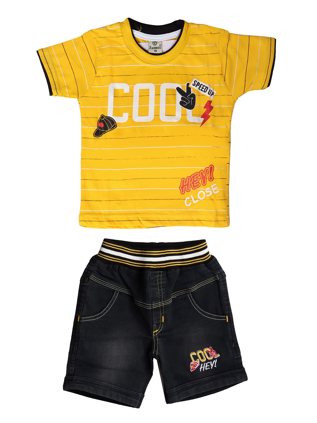 BAESD Boys Printed Pure Cotton T-shirt with Shorts-picture-31