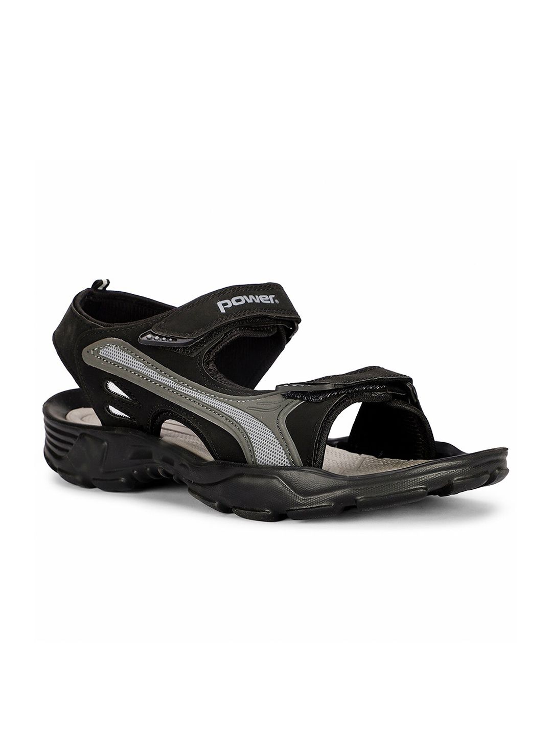 Power Men Textured Leather Sports Sandals-picture-37