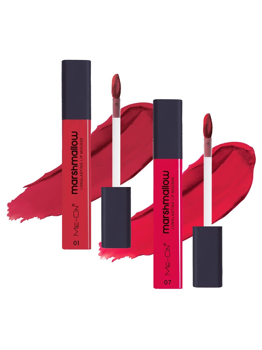 ME-ON Set Of 2 Marshmallow Long Lasting Lip Mousse -6ml Each - Shades 01 & 07-picture-27