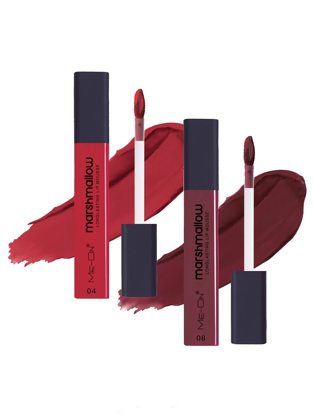 ME-ON Set Of 2 Marshmallow Long Lasting Lip Mousse -6ml Each - Shades 4 & 8-picture-30