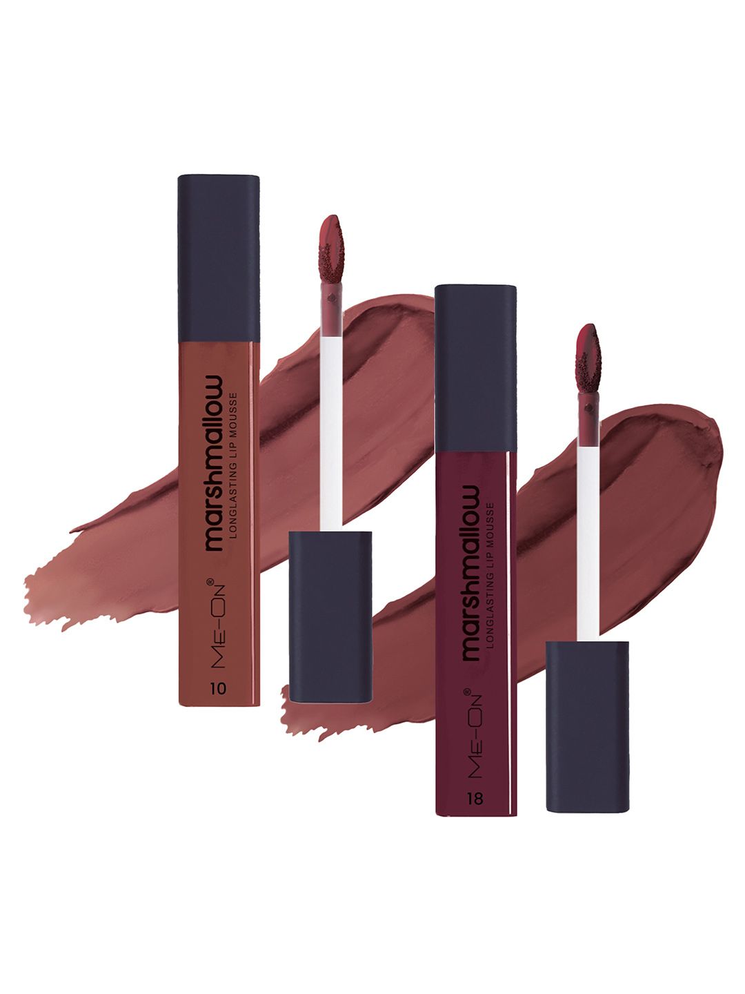 ME-ON Marshmallow Set Of 2 Long Lasting Lip Mousse-6ml Each-Peach Mojito10-Spicy Sangria18-image-7