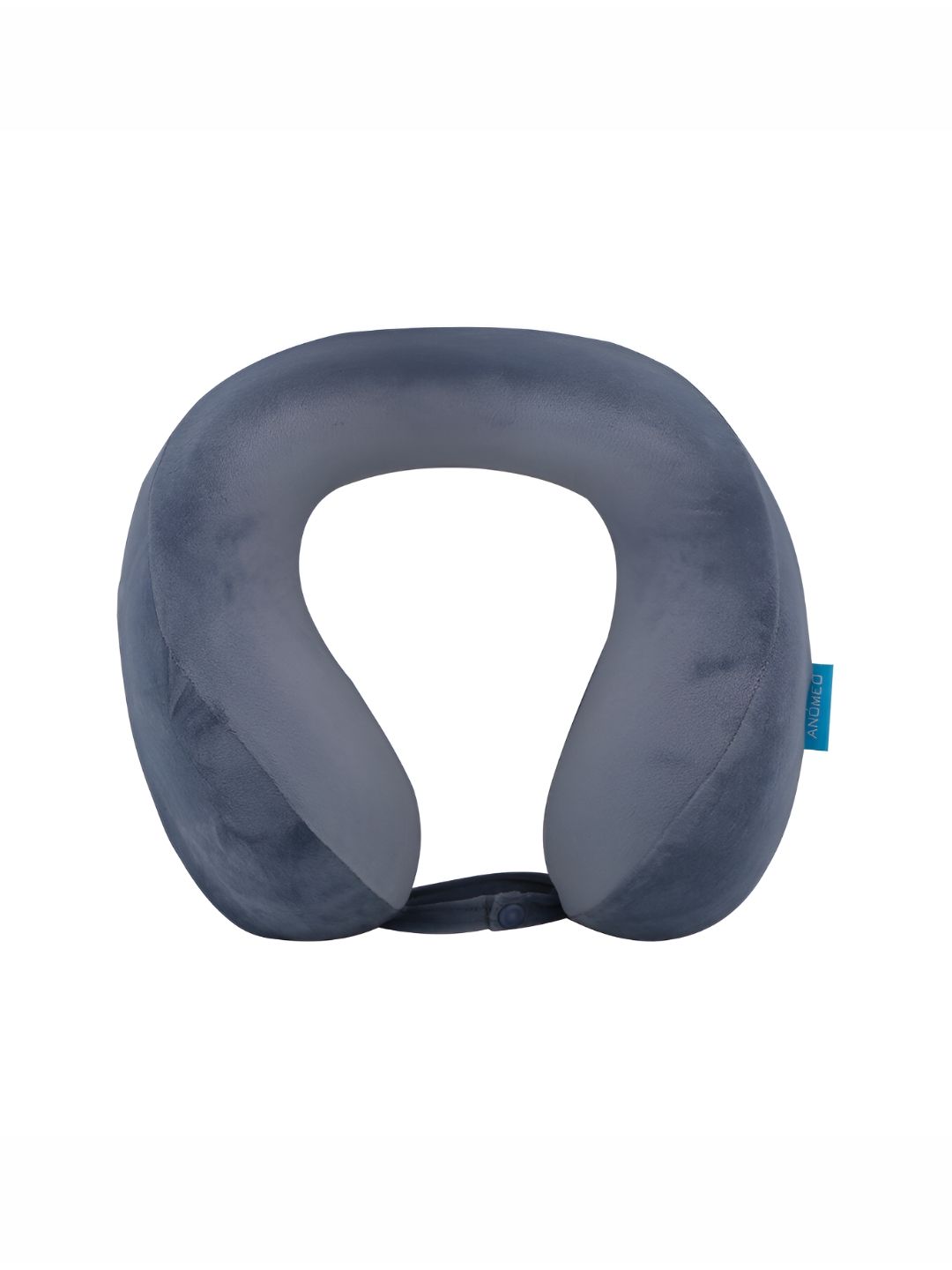 ANOMEO Blue Memory Foam Filled Faux Velvet Core Pillow-picture-11