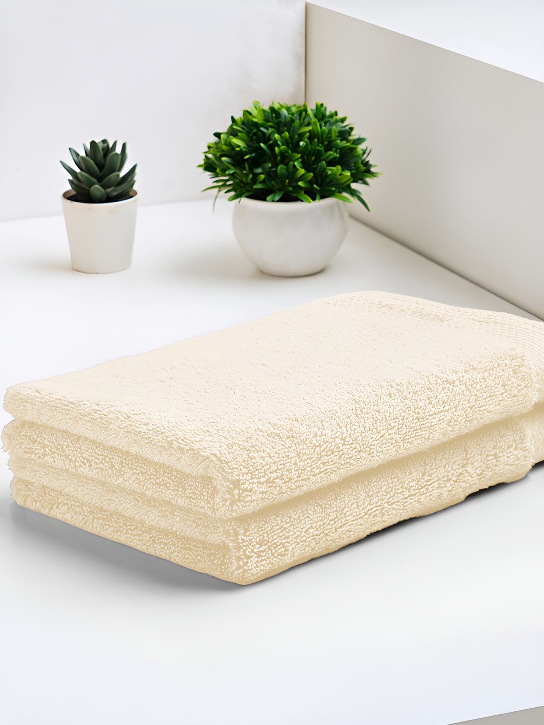 SPACES Luxury Cream 2 Pieces Egyptian Cotton Hand Towels-picture-23