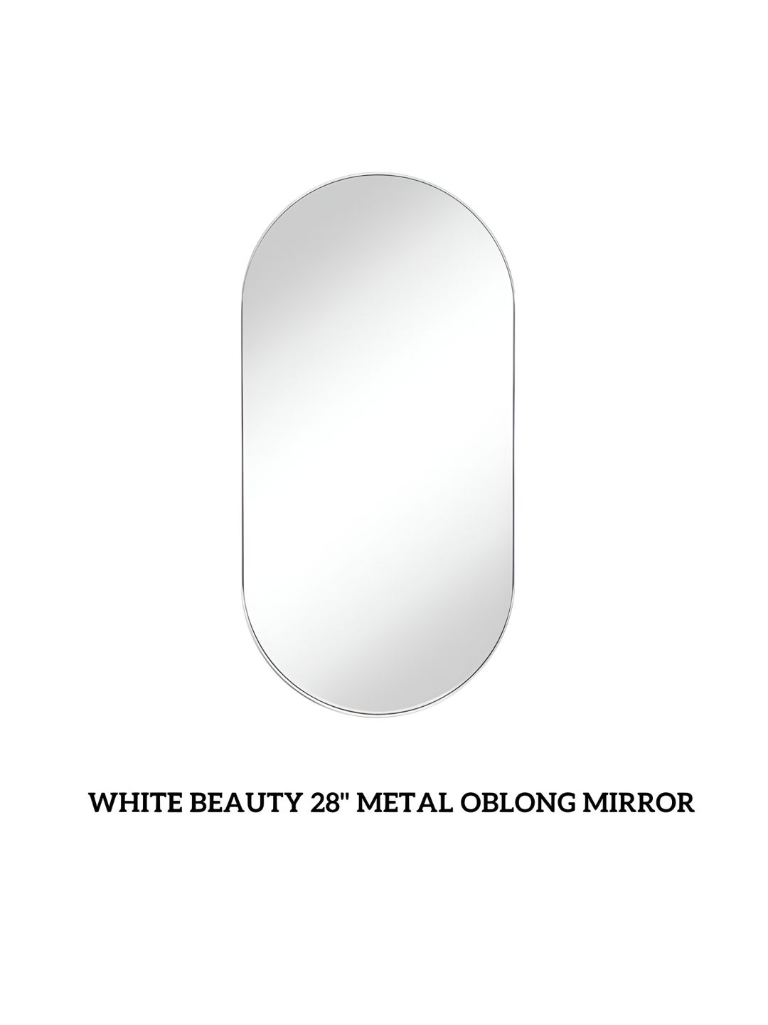 CasaGold White Oblong Wall Mirror-picture-36