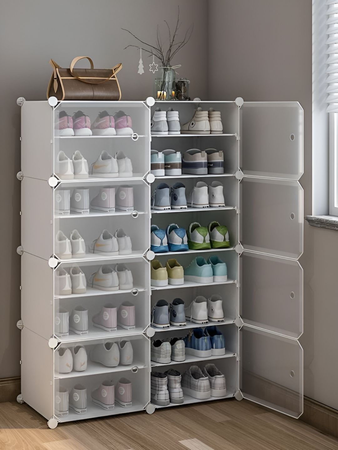 Sasimo White Water Resistant Shoes Organisers-image-48
