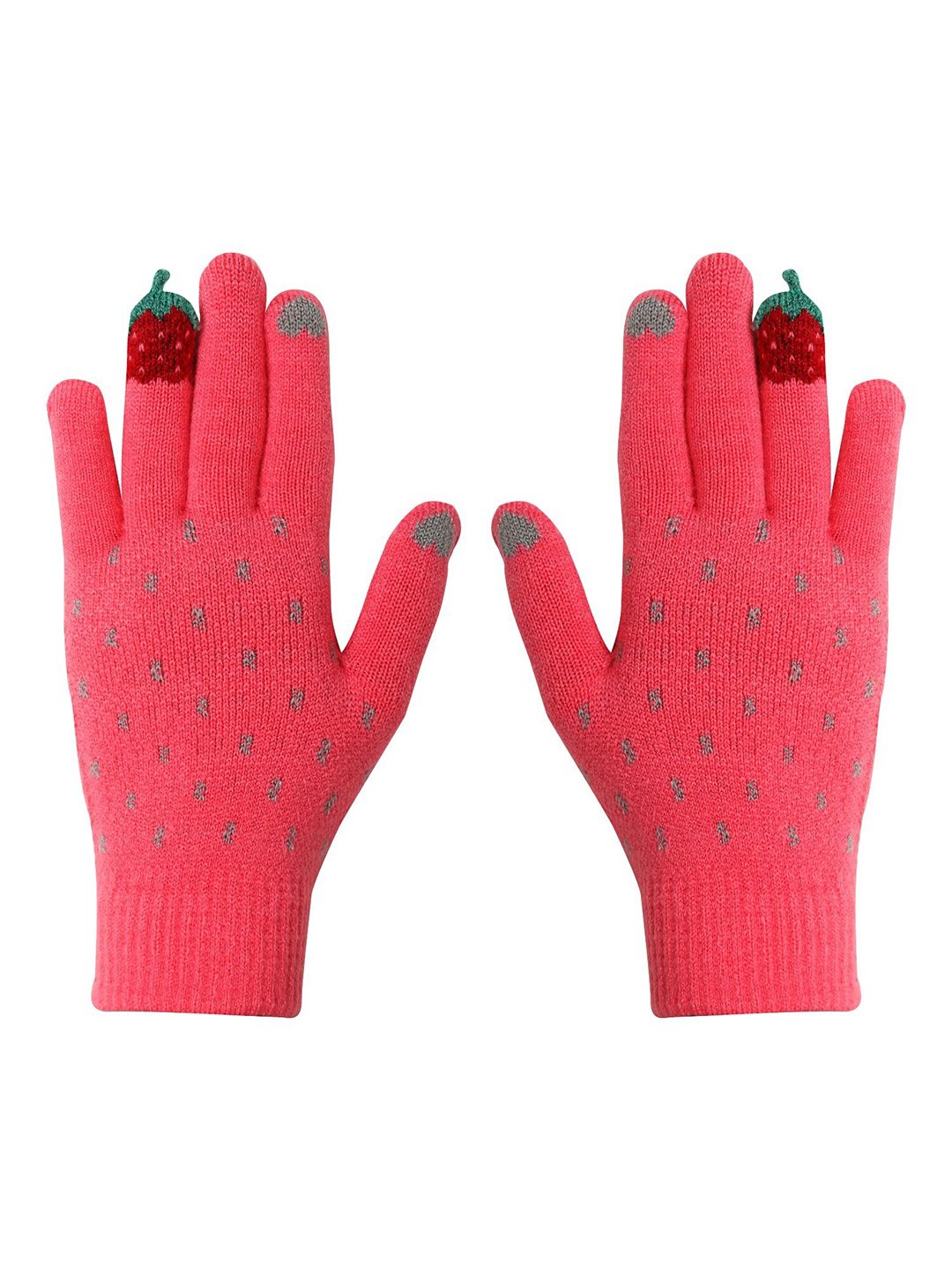 FabSeasons Kids Patterned Acrylic Warm Winter Gloves-picture-53