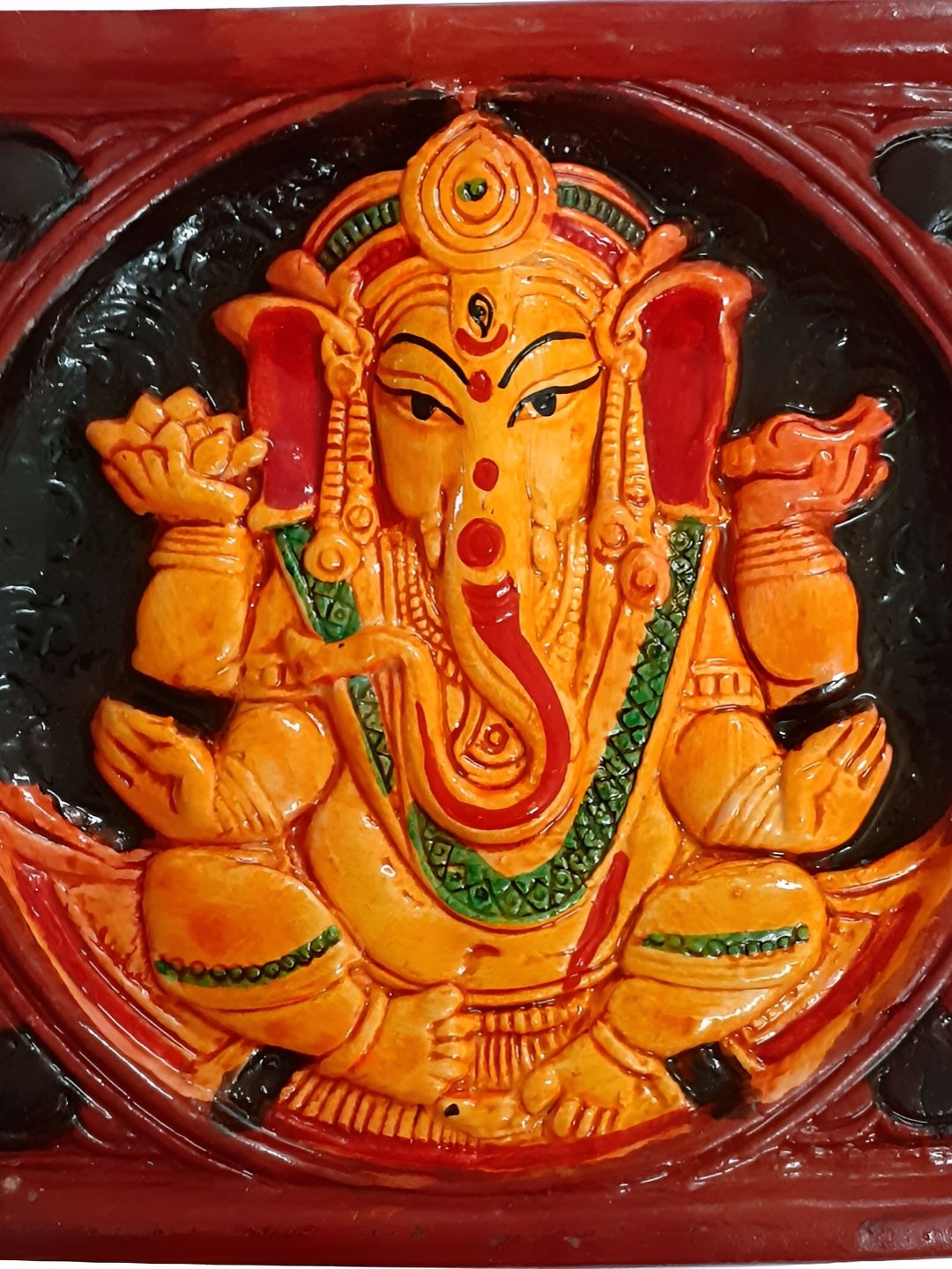 ESVAR STONECRAFT Red & Yellow Religious Idol Showpiece-picture-37